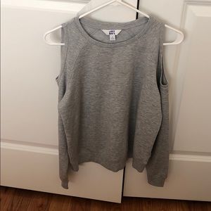 Brand new gray cold shoulder sweatshirt